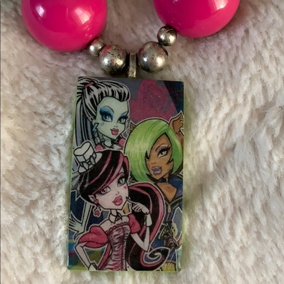 Monster High custom Chunky Bead Necklace EUC - Picture 2 of 6